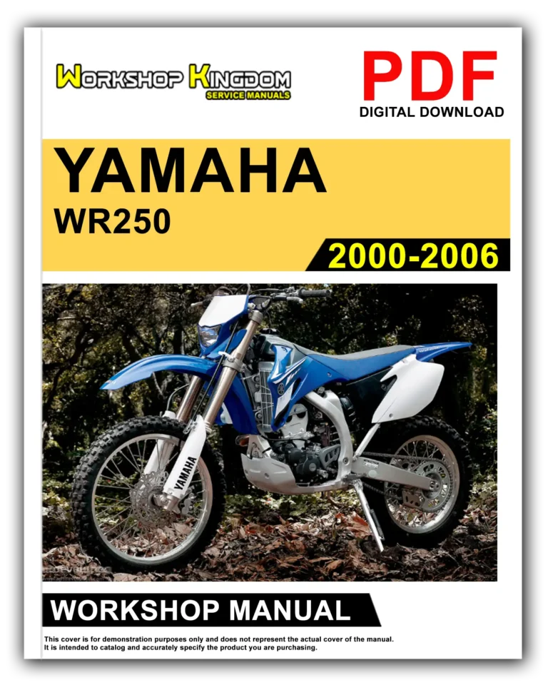 YAMAHA WR250 (2000-2006) Workshop Repair Service Manual – English – PDF Download