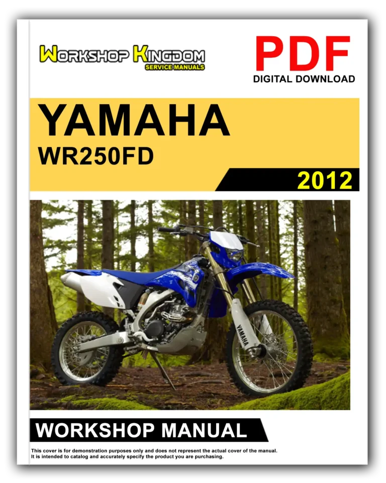 YAMAHA WR250FD (2012) Workshop Repair Service Manual – English – PDF Download