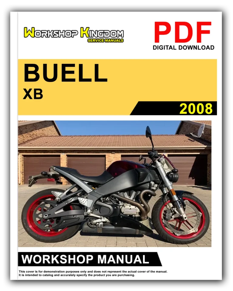 BUELL XB (2008) Workshop Repair Service Manual – English – PDF Download