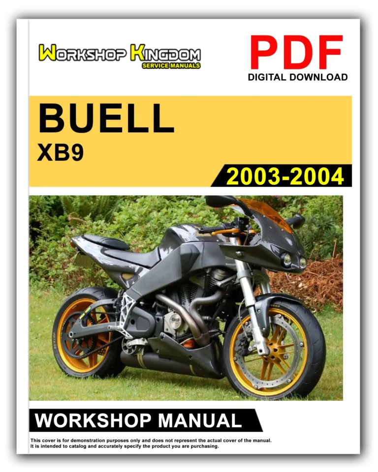 BUELL XB9 XB9R (2003-2004) Workshop Repair Service Manual – English – PDF Download