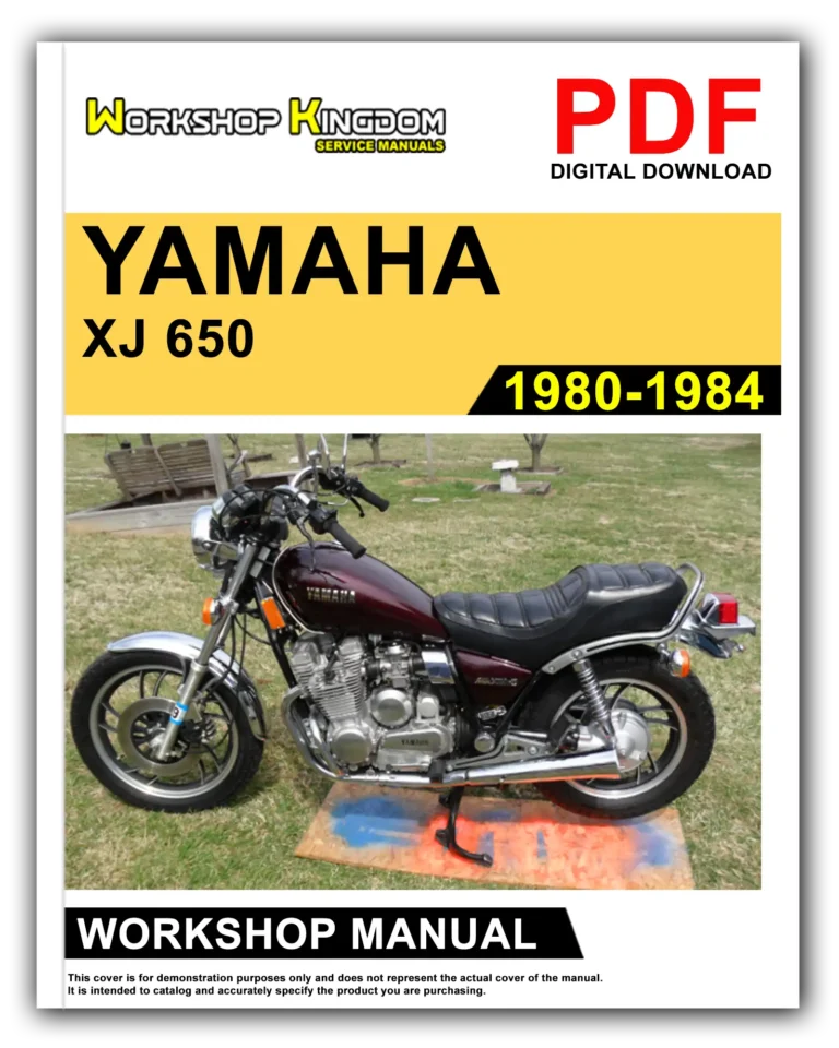 YAMAHA XJ 650 750 (1980-1984) Workshop Repair Service Manual – English – PDF Download