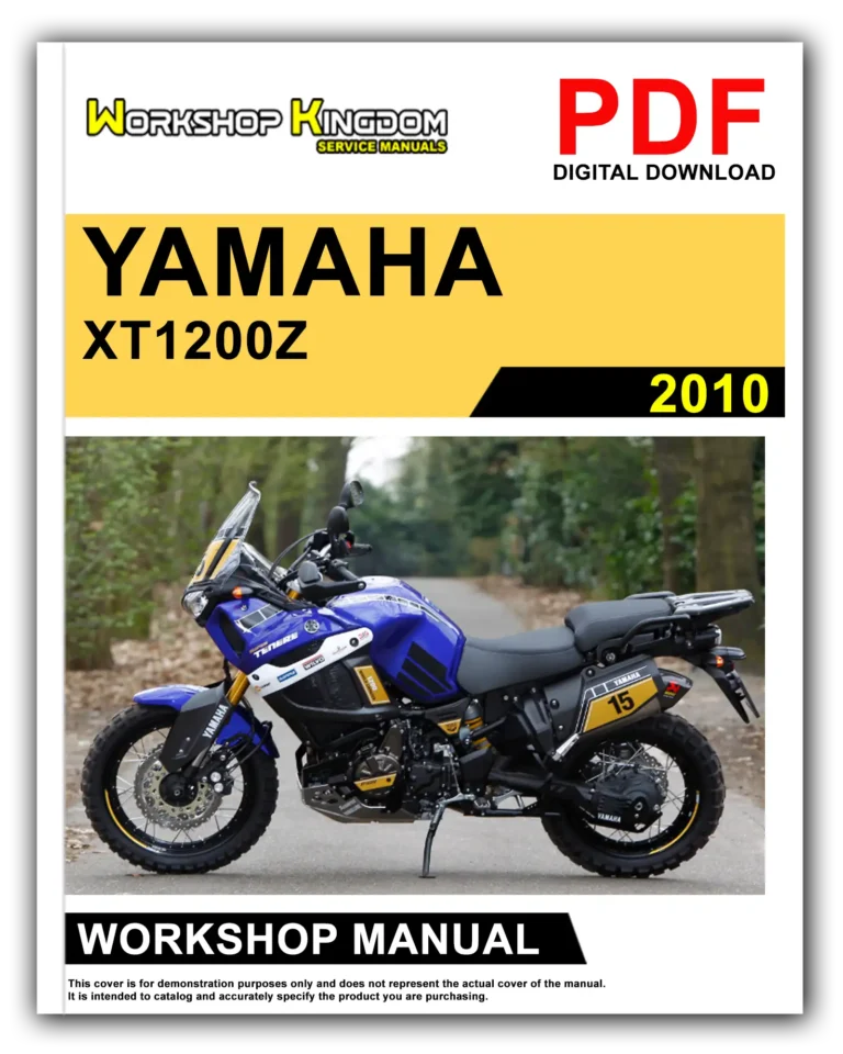 YAMAHA XT1200Z (2010) Workshop Repair Service Manual – English – PDF Download