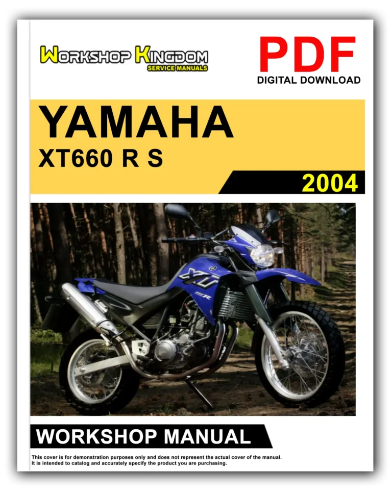 YAMAHA XT660 R S (2004) Workshop Repair Service Manual – English – PDF Download