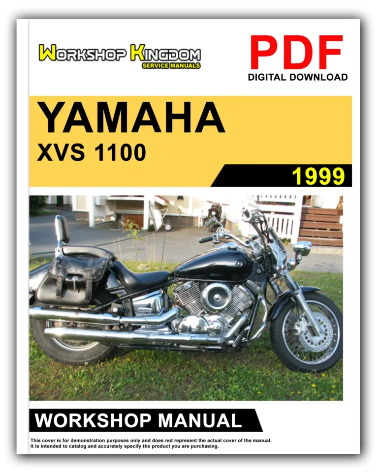 YAMAHA XVS 1100 (1999) Workshop Repair Service Manual – English – PDF Download