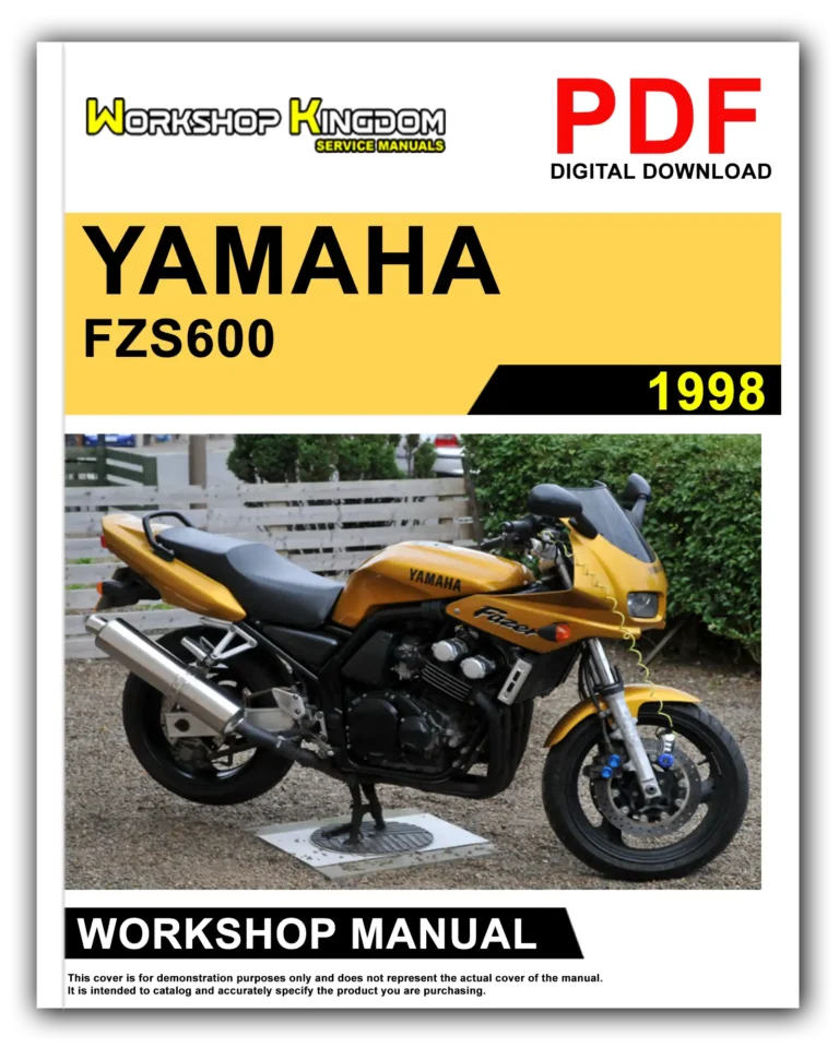 YAMAHA FZS600 5DM1 AE1 (1998) Workshop Repair Service Manual – English – PDF Download