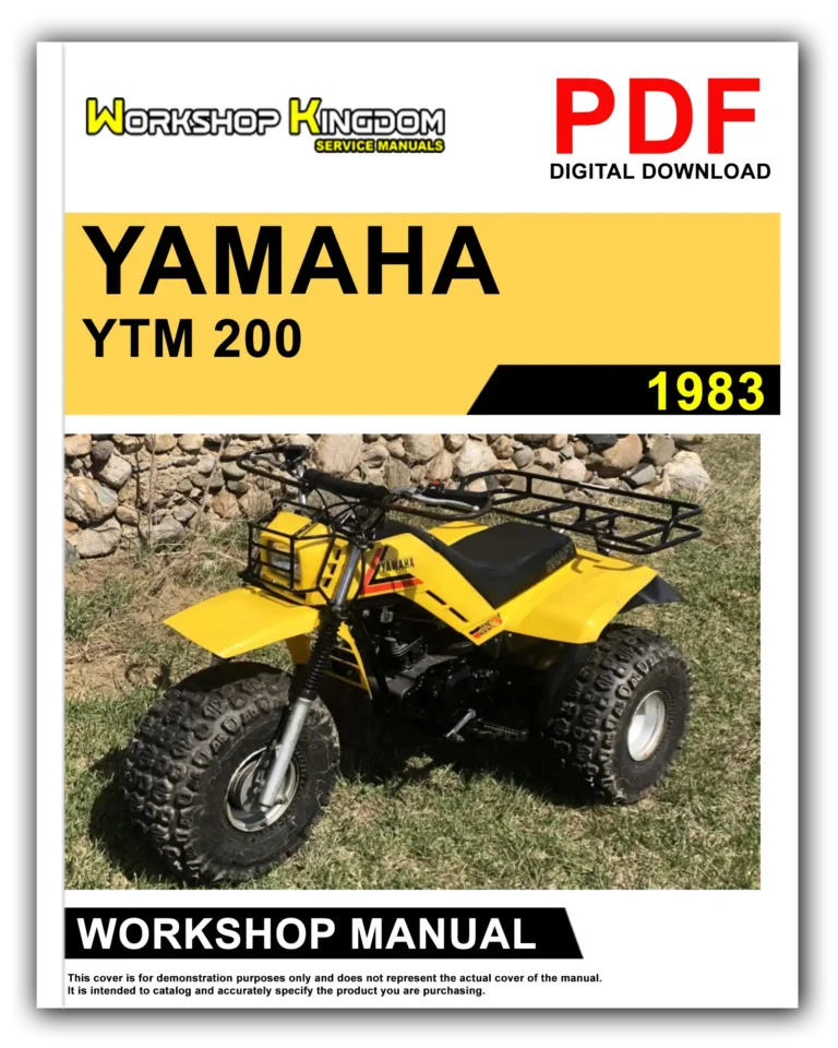 YAMAHA YTM YFM 200 225 (1983-1986) Workshop Repair Service Manual – English – PDF Download