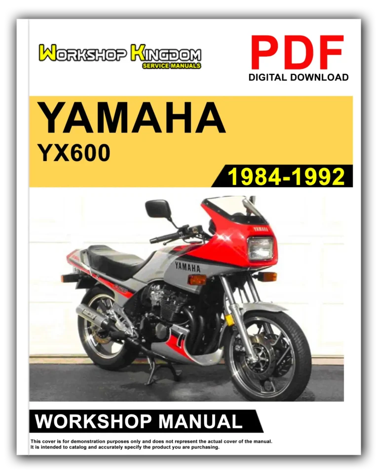 YAMAHA FJ FZ XJ YX600 (1984-1992) Workshop Repair Service Manual – English – PDF Download