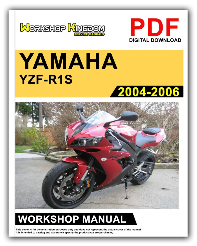 YAMAHA YZF-R1S YZF-R1SC (2004-2006) Workshop Repair Service Manual – English – PDF Download