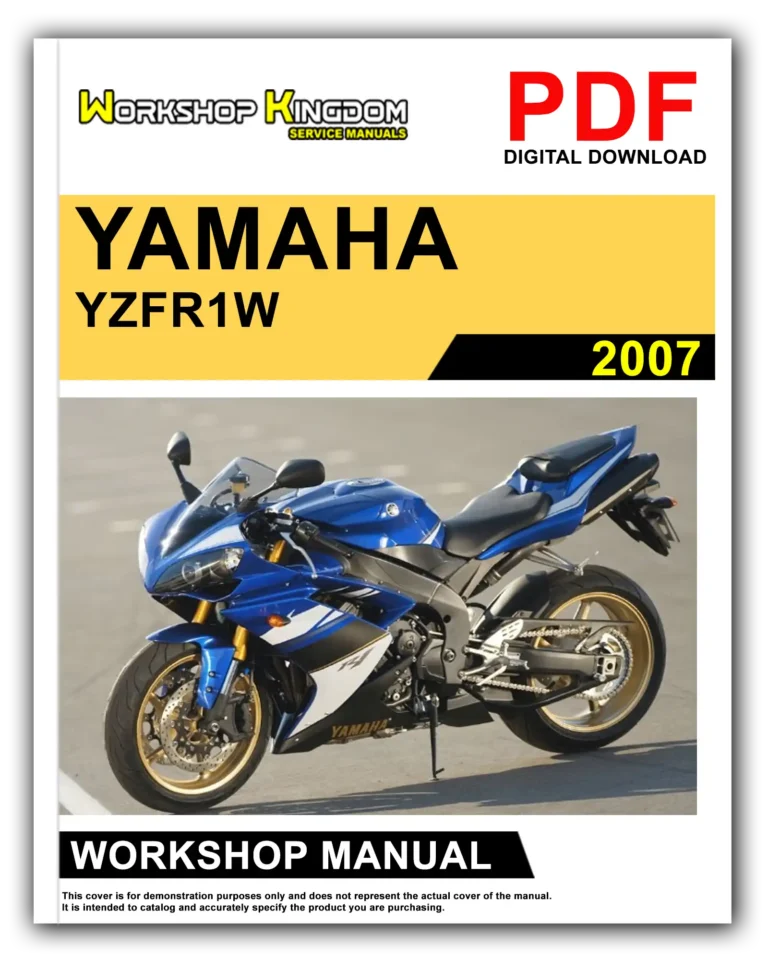 YAMAHA YZF-R6R YZF-R6SR YZF-R6RC YZF-R6SRC (2002-2003) Workshop Repair Service Manual – English – PDF Download