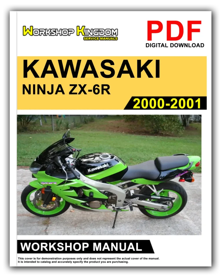 KAWASAKI NINJA ZX-6R (2000-2001) Workshop Repair Service Manual – English – PDF Download