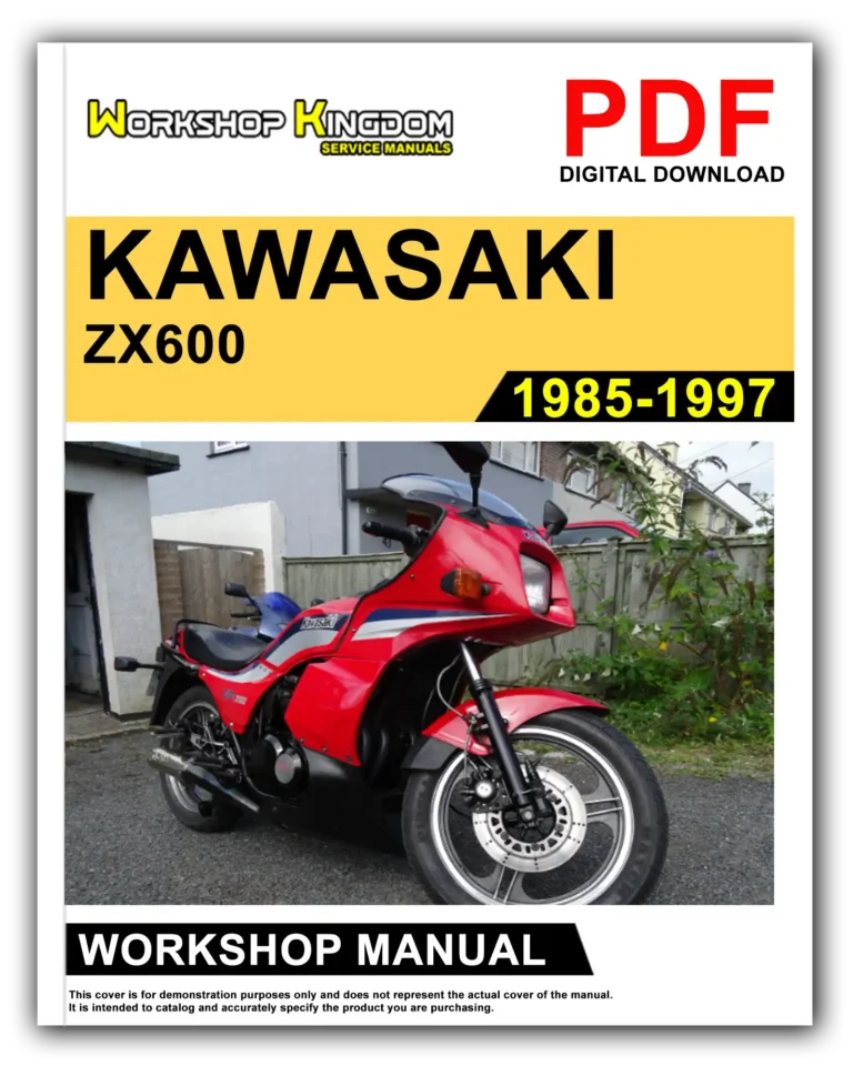 KAWASAKI ZX600 ZX750 (1985-1997) Workshop Repair Service Manual – English – PDF Download