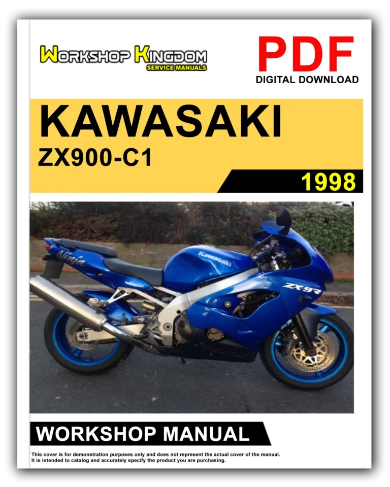 KAWASAKI ZX900-C1 (1998) Workshop Repair Service Manual – English – PDF Download