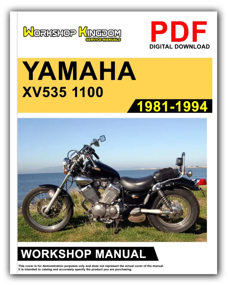 YAMAHA XV VTWIN XV535 1100 (1981-1994) Workshop Repair Service Manual – English – PDF Download