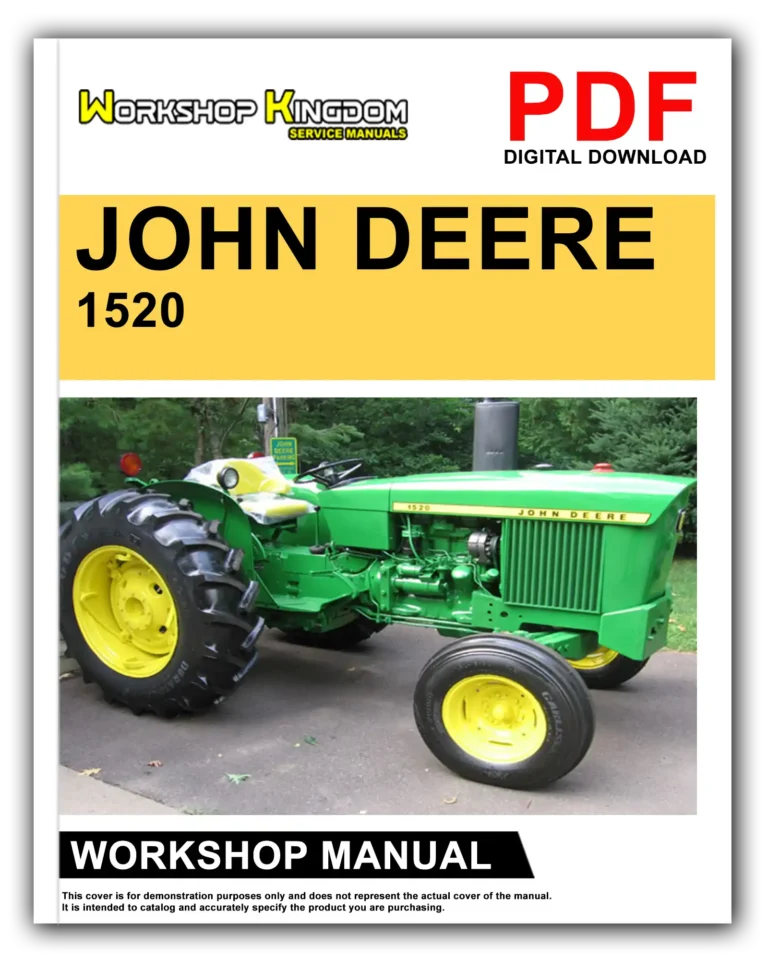 JOHN DEERE 1520 Workshop Repair Service Manual – English – PDF Download