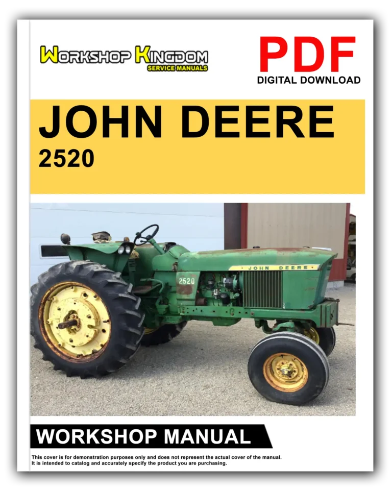JOHN DEERE 2520 Workshop Repair Service Manual – English – PDF Download