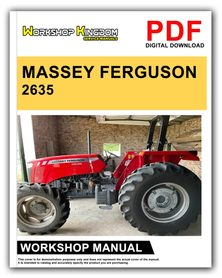 MASSEY FERGUSON 2635 Workshop Repair Service Manual – English – PDF Download