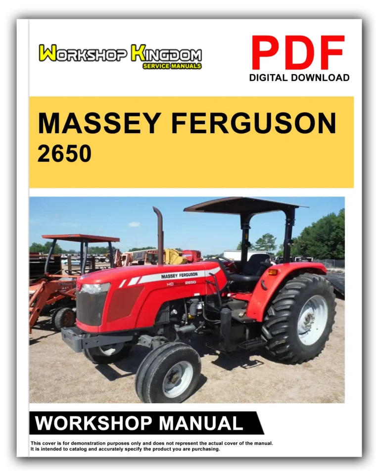 MASSEY FERGUSON 2650 2660 2670 2680 Workshop Repair Service Manual – English – PDF Download