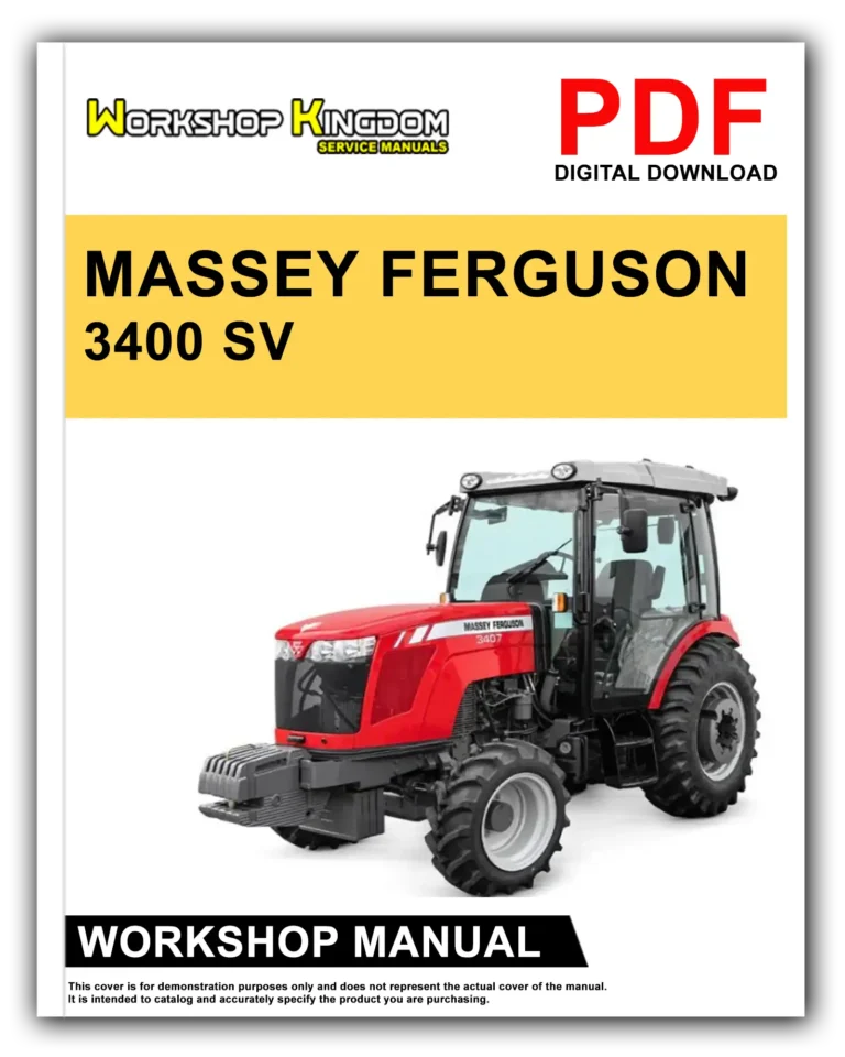 MASSEY FERGUSON 3400 SV Workshop Repair Service Manual – English – PDF Download