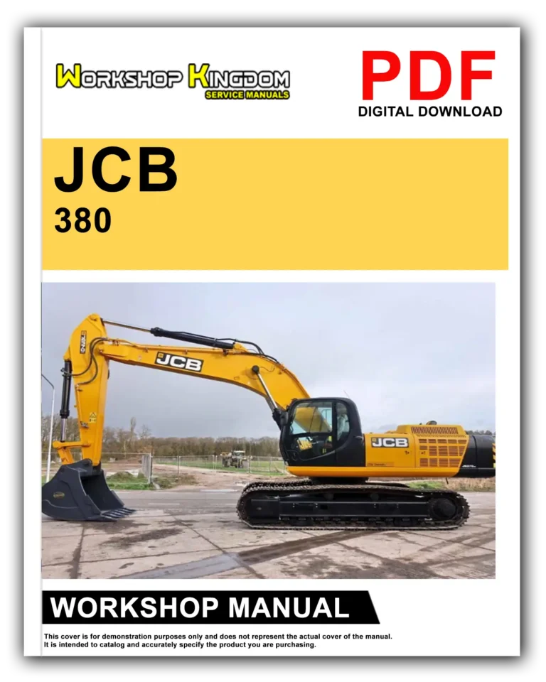 JCB 380 JS370 [T2 IND] Workshop Repair Service Manual – English – PDF Download