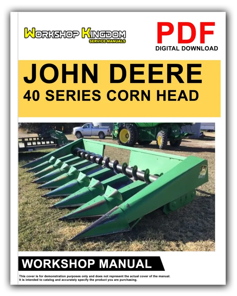 JOHN DEERE 40 SERIES Workshop Repair Service Manual – English – PDF Download
