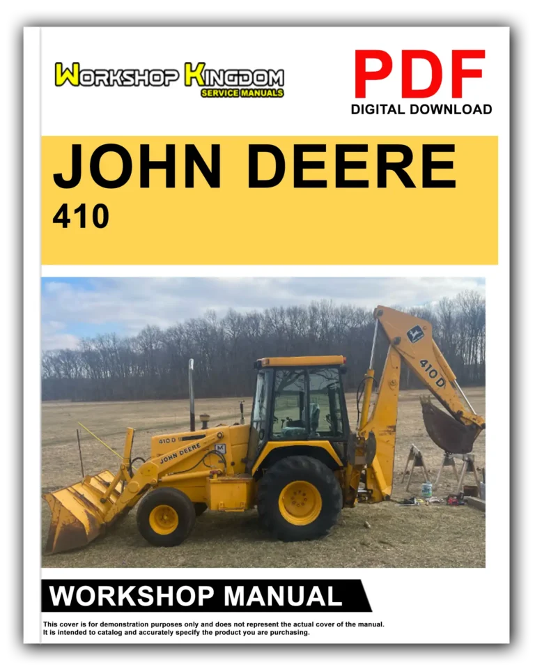 JOHN DEERE 410 Workshop Repair Service Manual – English – PDF Download