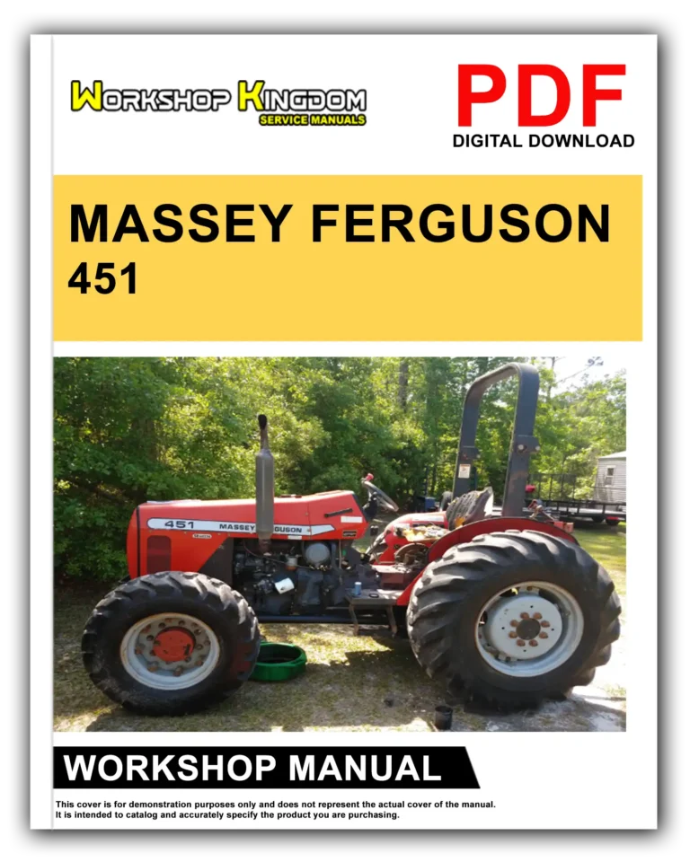 MASSEY FERGUSON 451 471 481 491 492 400 Workshop Repair Service Manual – English – PDF Download