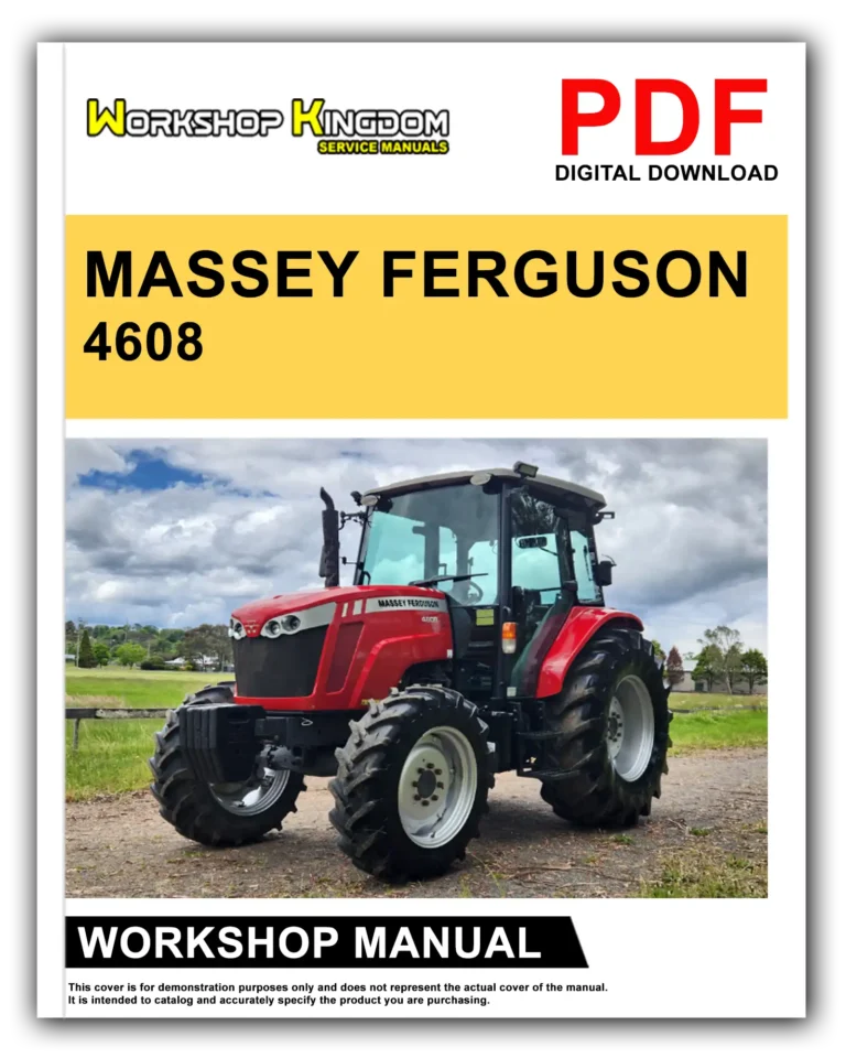 MASSEY FERGUSON 4608 4609 4610 Workshop Repair Service Manual – English – PDF Download