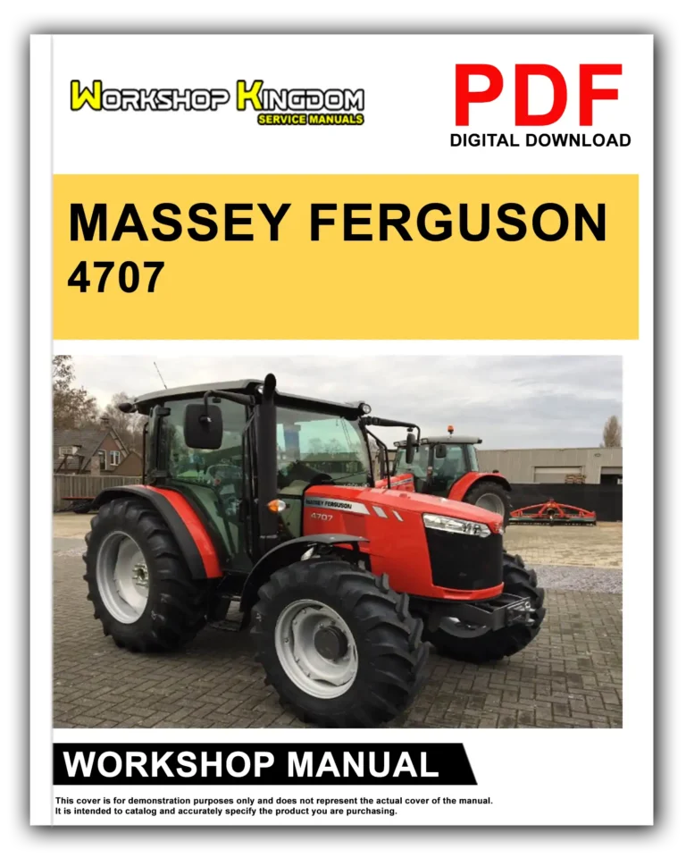 MASSEY FERGUSON 4707 4708 4709 4710 Workshop Repair Service Manual – English – PDF Download
