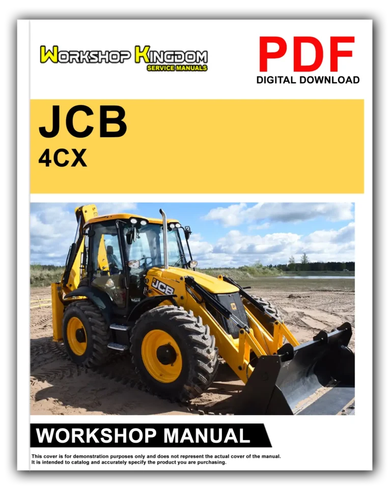 JCB SN 3CX 4CX 290000 to 40000 Workshop Repair Service Manual – English – PDF Download