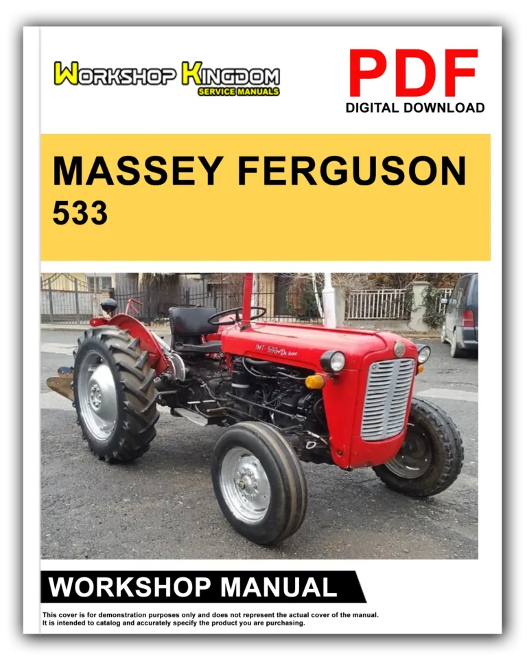 MASSEY FERGUSON 533 543 563 Workshop Repair Service Manual – English – PDF Download