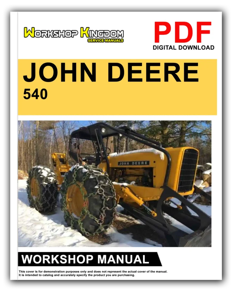 JOHN DEERE 540 540A Workshop Repair Service Manual – English – PDF Download