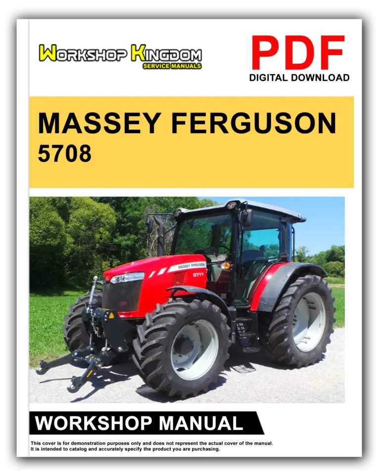 MASSEY FERGUSON 5708 5709 5710 5711 6711 6712 6713 Workshop Repair Service Manual – English – PDF Download