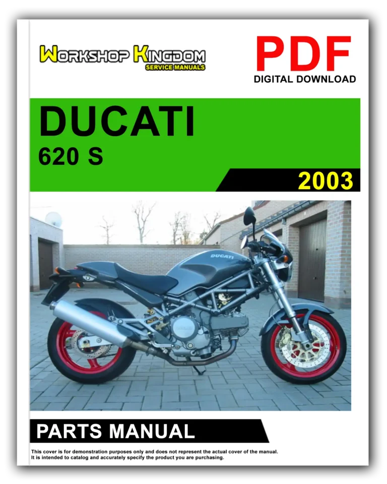 DUCATI 620 S (2003) Spare Parts Catalogue Manual – English – PDF Download