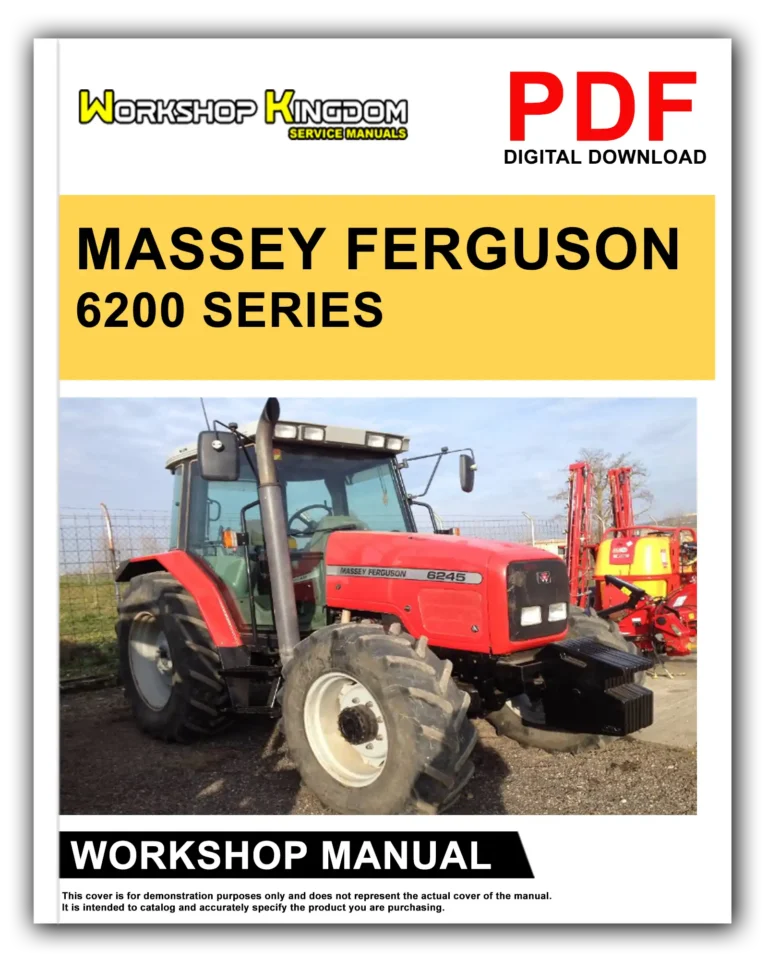 MASSEY FERGUSON 6200 SERIES 6245 6255 6260 6265 6270 6280 6290 Workshop Repair Service Manual – English – PDF Download