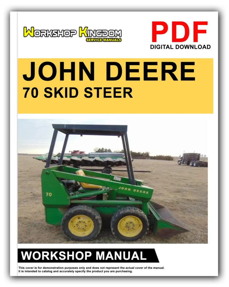 JOHN DEERE 70 Workshop Repair Service Manual – English – PDF Download