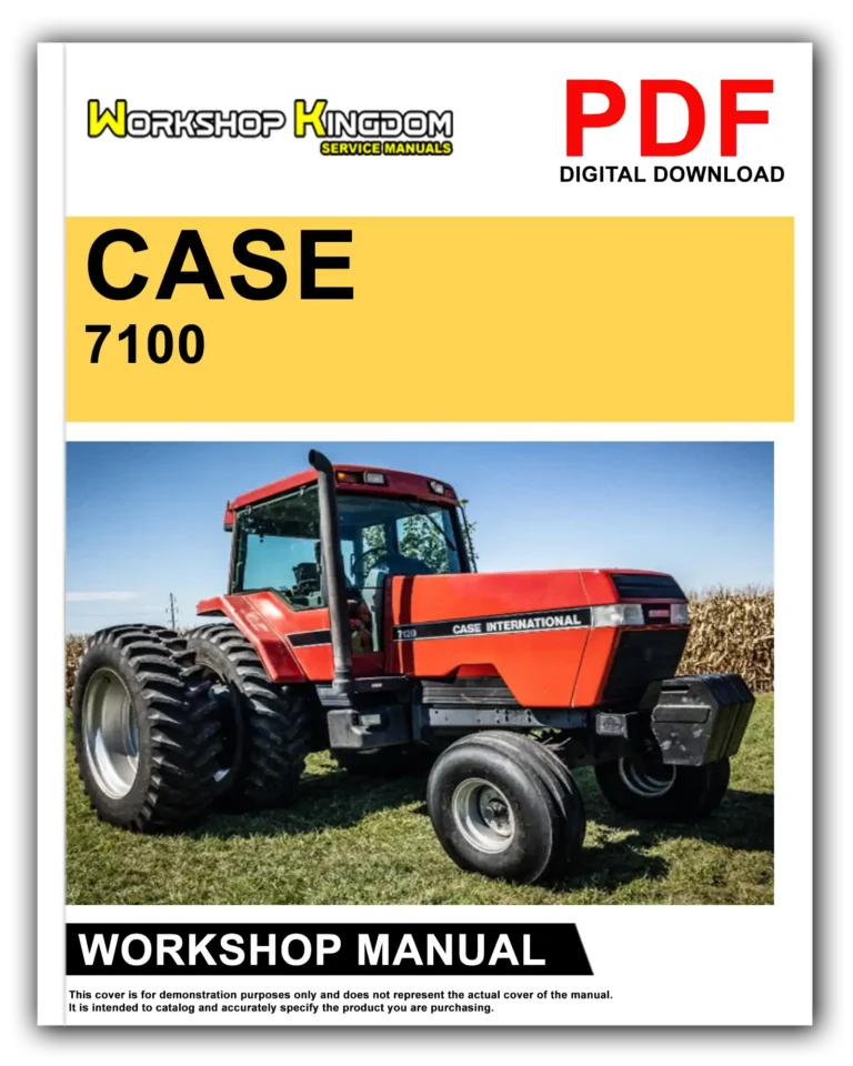 CASE 7100 7200 Workshop Repair Service Manual – English – PDF Download