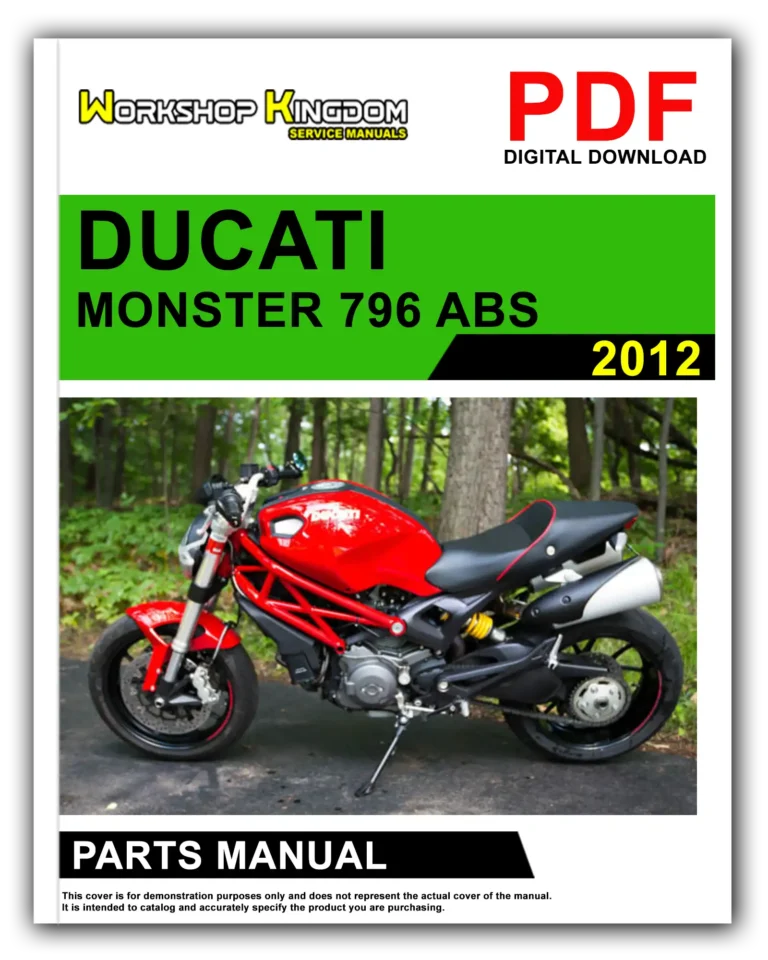 DUCATI MONSTER 796 ABS (2012) Spare Parts Catalogue Manual – English – PDF Download