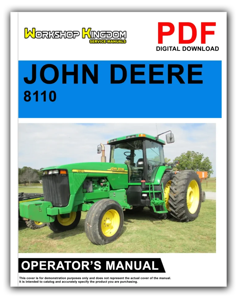 JOHN DEERE 8110 8210 8310 8410 Operator’s Manual – English – PDF Download