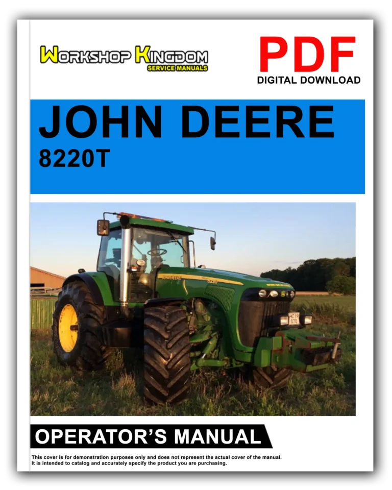 JOHN DEERE 8220T 8320T 8420T 8520T Operator’s Manual – English – PDF Download