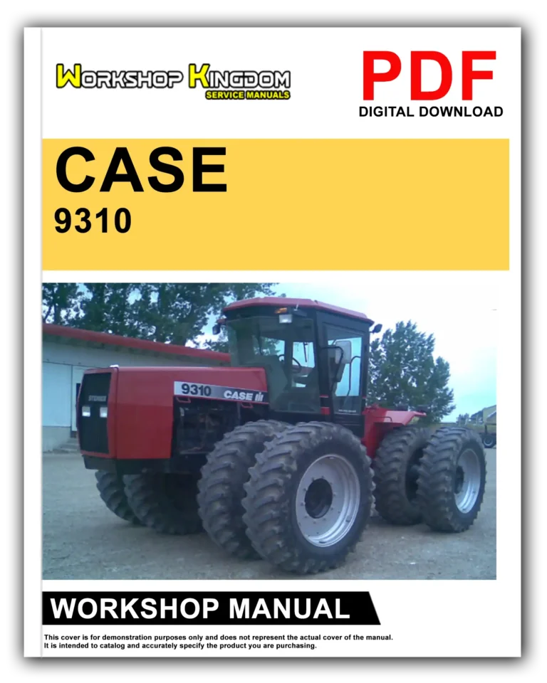 CASE 9310 9330 Workshop Repair Service Manual – English – PDF Download