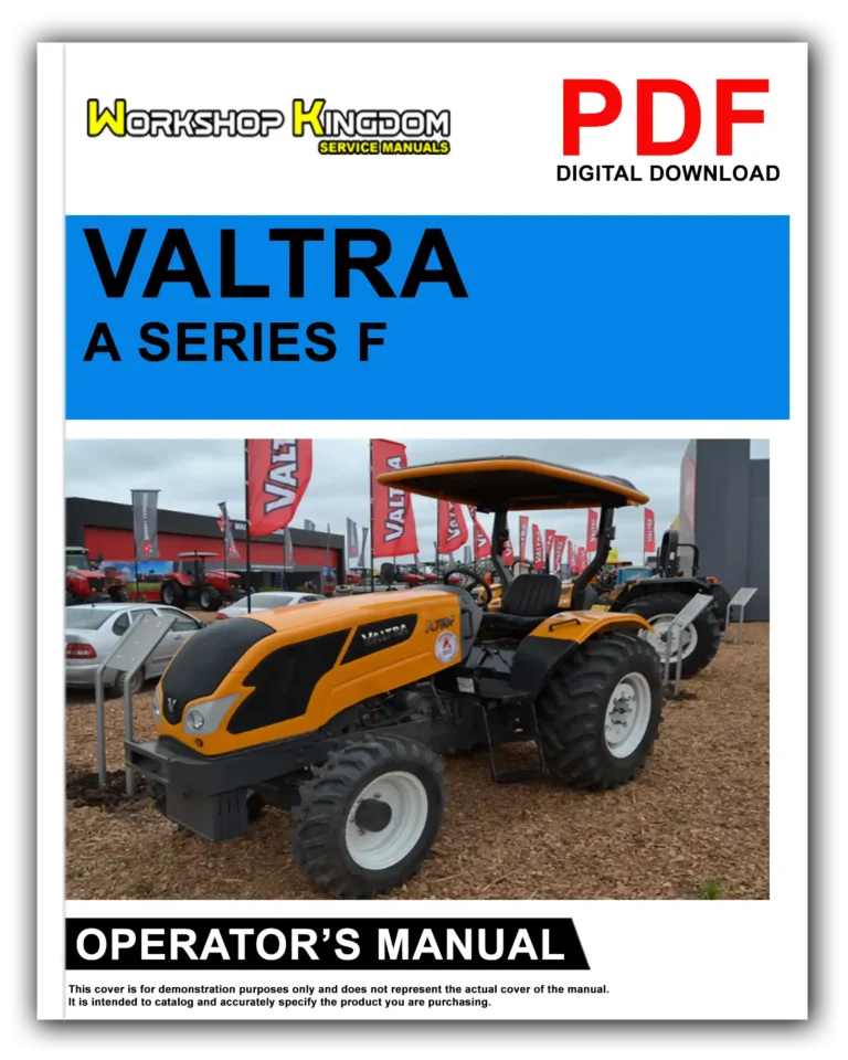 VALTRA A SERIES F Orchard Tractor A650F 750F 850 F 950F Operator’s Manual – English – PDF Download