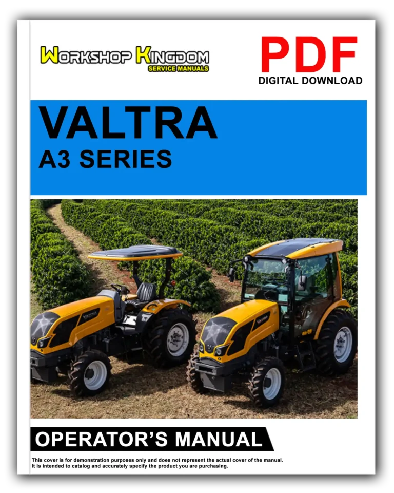 VALTRA A3 SERIES Operator’s Manual – English – PDF Download