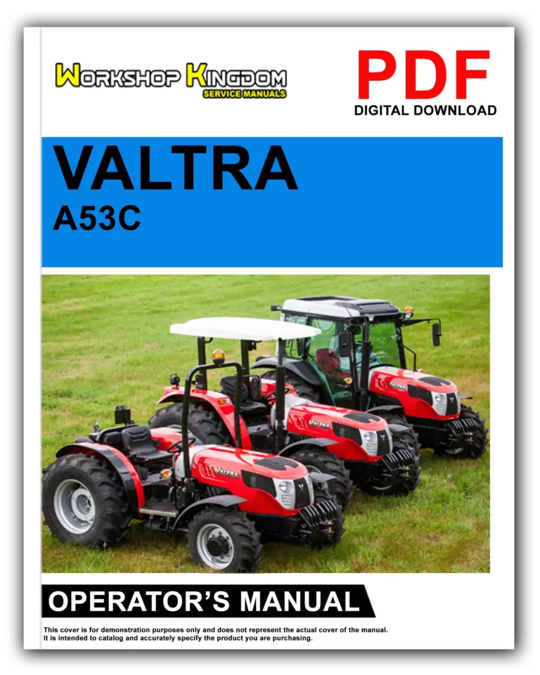 VALTRA A53C A63C A73C COMPACT A SERIES Operator’s Manual – English – PDF Download
