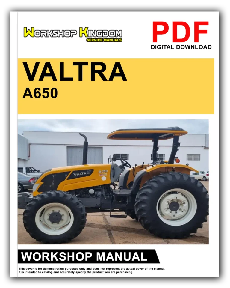 VALTRA SERIES A A650 A750 A850 A950 A990 Workshop Repair Service Manual – English – PDF Download