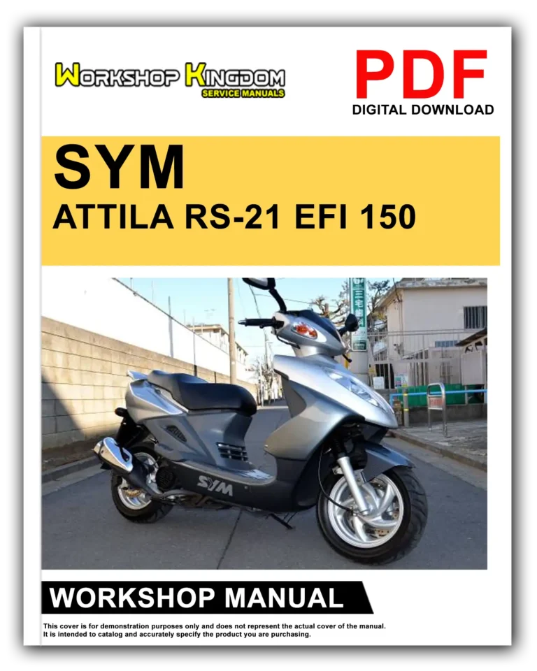 SYM ATTILA RS-21 EFI 150 Workshop Repair Service Manual – English – PDF Download