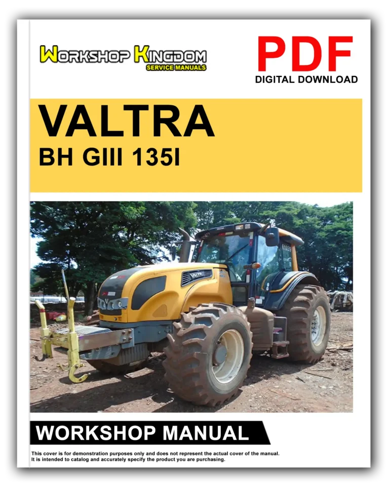 VALTRA BH GIII 135I 145 165 180 200 210I Workshop Repair Service Manual – English – PDF Download