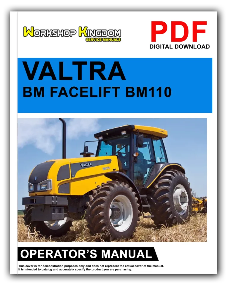 VALTRA BM FACELIFT BM110 BM125I Operator’s Manual – English – PDF Download