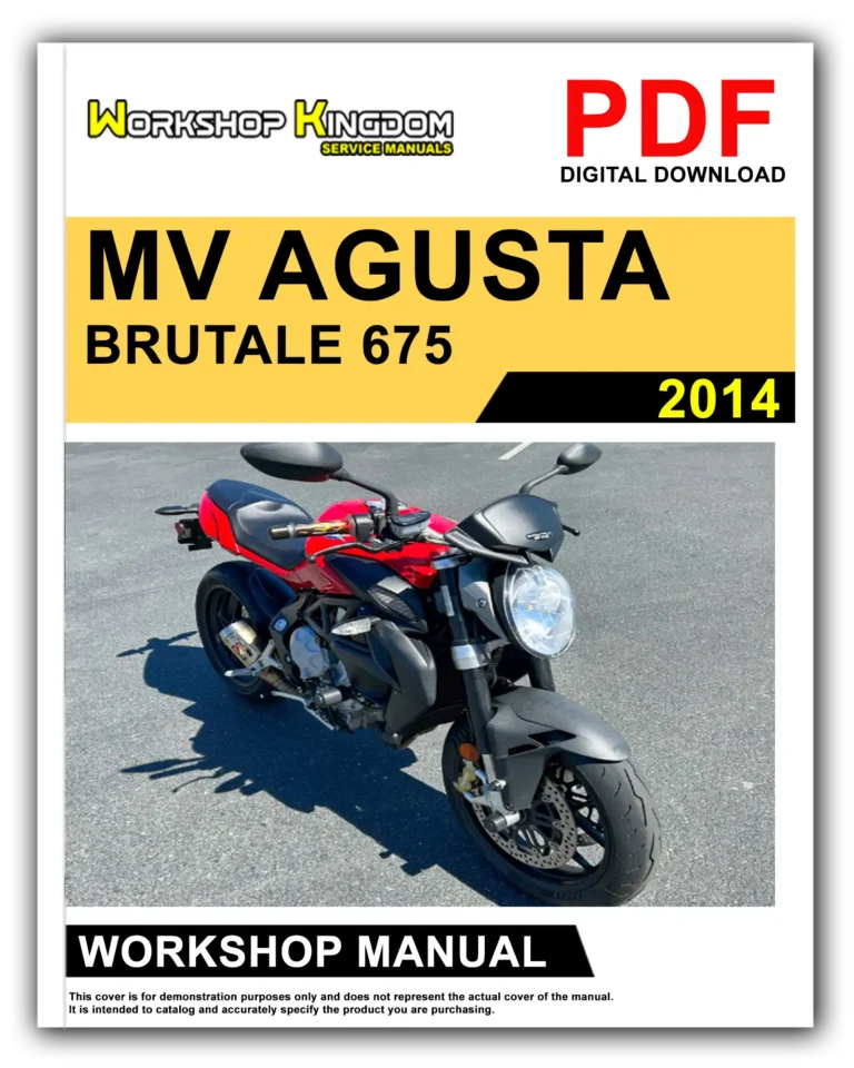 MV AGUSTA BRUTALE 675 (2014) Workshop Repair Service Manual – English – PDF Download