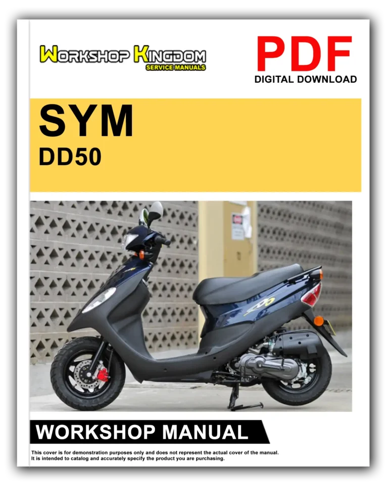 SYM DD50 Workshop Repair Service Manual – English – PDF Download