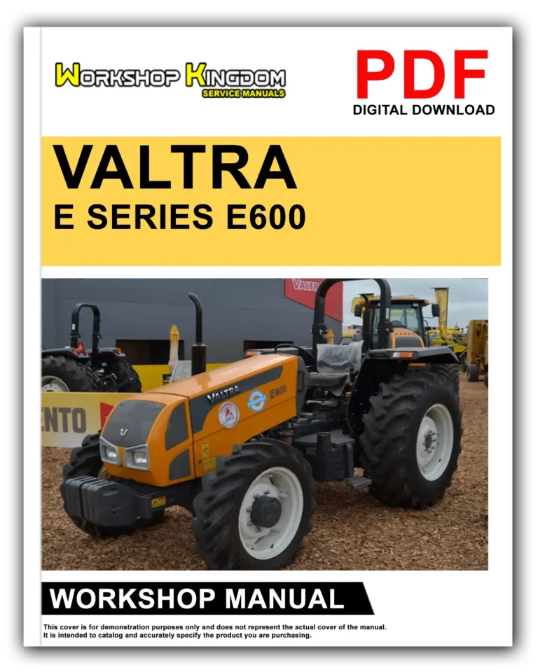 VALTRA E SERIES E600 Workshop Repair Service Manual – English – PDF Download